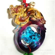 厂家直销汽车挂件/汽车挂饰/古法琉璃/平安貔貅