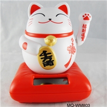 【卡通招财猫1】惠州厂家新款招财白猫/招财猫/招福猫千万两