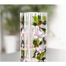 手工彩绘水晶时尚花瓶纯度K9厂家直销