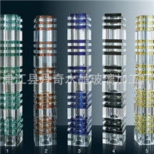 厂家直销水晶柱玻璃柱气泡柱叠层柱
