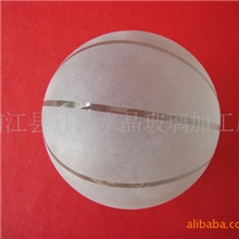 厂家直销：水晶篮球K9压型水晶工艺品