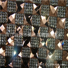 10*10异型镜片水钻板钻水晶宝石手机美容装饰排钻背胶网钻