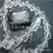 8mm尖珠菱形珠8厘机磨空心珠横孔尖珠颜色齐全长方八角挂件马眼