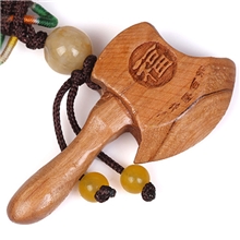 吉善缘桃木斧子镇宅辟邪桃木斧头挂件防小人保平安装饰品精选