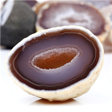 吉善缘天然玛瑙紫水晶聚宝盆摆件晶洞晶簇摆件招财消磁摆设