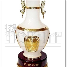 琉璃摆件大富大贵花瓶装饰品厂家直销