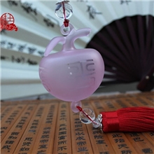 琉璃工厂正品高档古法琉璃汽车平平安安挂件可装香水健康环保