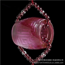 琉璃创意工艺品路路通和转运珠立体汽车挂饰招财保平安礼品