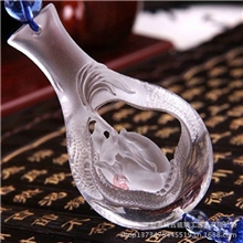 琉璃工厂正品古法琉璃净瓶观音保平安车内车饰汽车挂件饰品