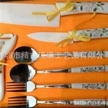 青花瓷陶瓷刀菜刀水果刀厨房七件套套装个性创意礼品批发定制