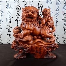 树脂工艺品批发事事如意镇宅雄狮子树脂摆件商务创意礼品代理