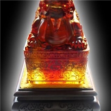 琉璃印章免费刻字附带印泥开光作品盛世和合&middot;福乐昌顺