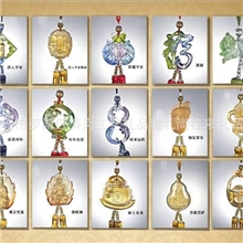 ［厂家直供］批发琉璃汽车挂件古法琉璃汽车礼品高档琉璃车挂