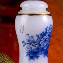 ［厂家直供］茶韵茶叶罐琉璃茶叶罐琉璃工艺礼品琉璃玉礼品