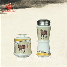 新品上市皇家精典商务会议福利礼品御泉杯茶叶罐盛世国风两件套装