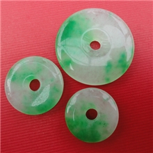 批发玉石礼品天然玉石飘花平安扣加工定制玉器批发