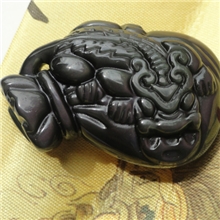 彩曜石钱袋代代有钱黑曜石礼品批发玉石礼品定制