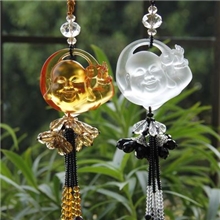 挂件批发汽车挂件车内饰品古法琉璃车挂ok佛一件代发