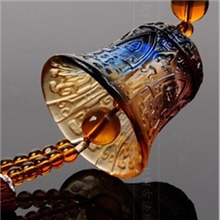 可混批春秋琉璃车挂直供正品幸福铃铛古法琉璃汽车挂件