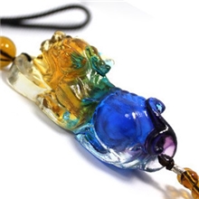 春秋琉璃供应招财貔貅正品琉璃汽车挂件