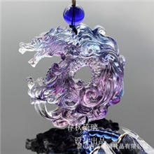 【可定制】春秋厂家直销热款龙腾四海琉璃汽车车挂