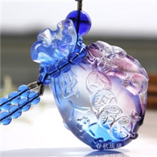 支持混批春秋琉璃厂家直销代代有钱琉璃汽车挂件琉璃钱袋