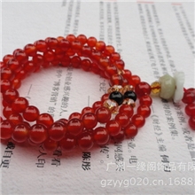【厂家直销】批发供应优质108颗玛瑙佛珠手链玛瑙佛珠手链