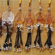 车挂批发古法琉璃观音汽车挂件汽车香水挂件支持一件代发