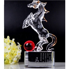 精品水晶马工艺品生肖摆件高档商务礼品厂家定制马年创意礼品