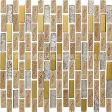 大量玻璃贴片马赛克电镀水晶彩绘艺术镜面墙贴马赛克