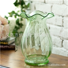 【优讯】供应批发：透明玻璃花瓶/彩色玻璃花瓶/工艺品装饰摆件