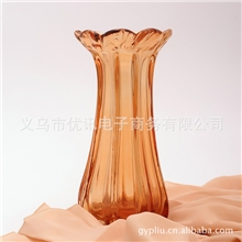 【优讯】透明时尚彩色玻璃水培花瓶/富贵竹花瓶花瓶花插