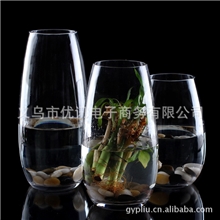 【优讯】批发：大小号透明玻璃花瓶水培花瓶玻璃花瓶插花