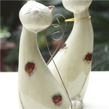 厂家直销陶瓷猫工艺品/家居猫摆设/礼品工艺品2114