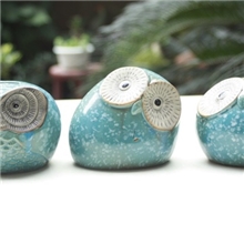 厂家直销猫头鹰储蓄罐/陶瓷猫头鹰储蓄罐2066