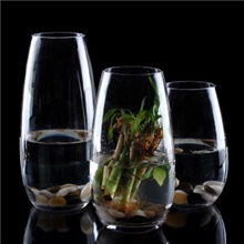 【bingyi】现代简约透明玻璃花瓶/水培玻璃鱼缸/花插