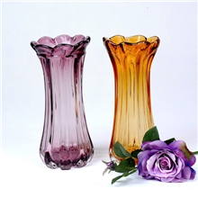 批发、供应彩色半透彩色明玻璃花瓶、装饰工艺品