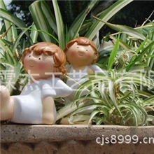 陶瓷工艺品、仰望天空套四小天使、zakka杂货美式乡村法式A-004