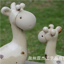 混批母子鹿陶瓷工艺品*户外公园装饰*迷失的小鹿套装A-016