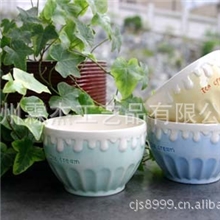 批发陶瓷冰淇淋碗/手绘四色混装zakka杂货/冰激凌碗蛋糕碗A-005