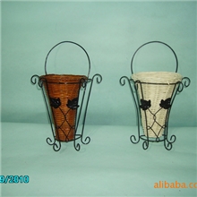 批发藤编白色咖啡色挂兰