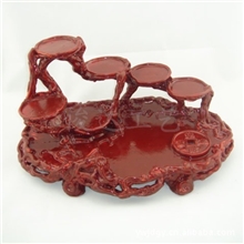 仿红木树脂底座狗架子工艺品树脂财神公仔底座