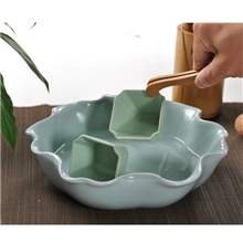 正品台湾汝窑天青汝瓷精品礼盒茶壶茶洗茶具套装潮州茶具礼品