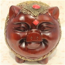 『批发定做』创意欧式招财猪存钱罐|特价树脂工艺品定做特价42