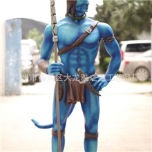 广州厂家定制影视人物玻璃钢制品影院装饰阿凡达