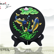 浏阳河炭雕碳雕礼品套装商务礼品馈赠竹炭创意礼品