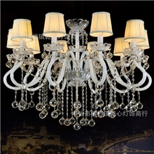 欧式水晶灯奢华酒店工程大堂蜡烛灯卧室玻璃吊灯5013-10