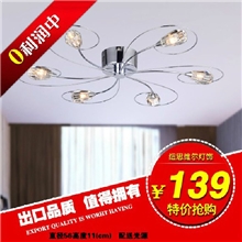 供应批发铁艺灯吸顶灯客厅吸顶灯卧室吸顶灯水晶灯1套起批