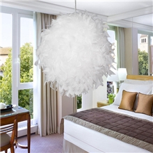 羽毛灯吊灯现代简约灯饰餐厅灯水晶灯具餐厅卧室灯