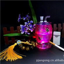 彩杯水烟壶慢闪彩灯配装消音器厂家专销